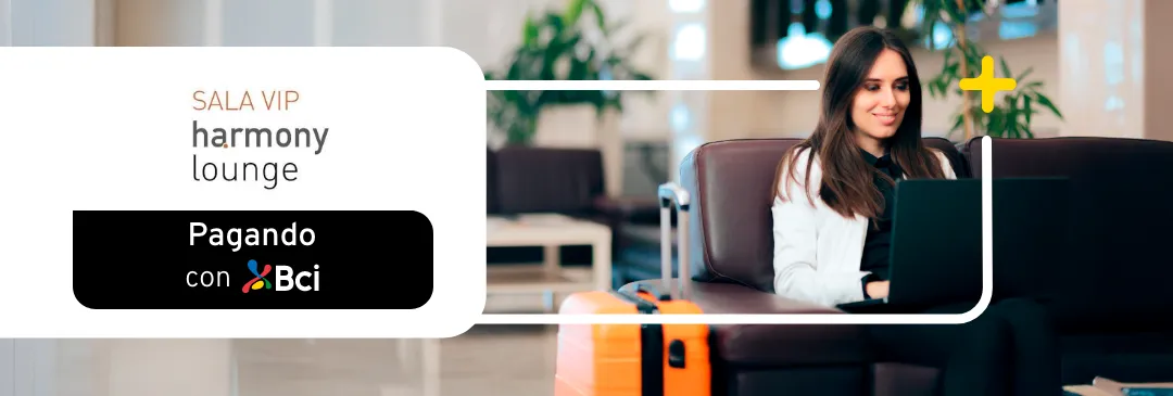 Accede gratis al salón Harmony Lounge de Calama en el Aeropuerto.